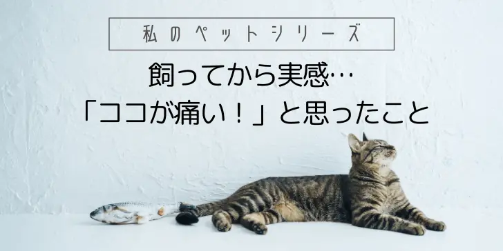 ペットを飼ってから実感…「ココが痛い！」と思ったことのサムネイル